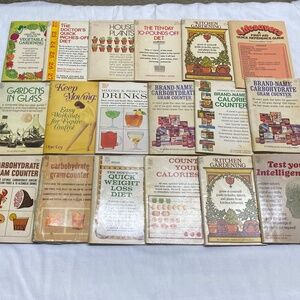#6A Dell purse book 1970 vintage collection lot on diet garden health lot of 17